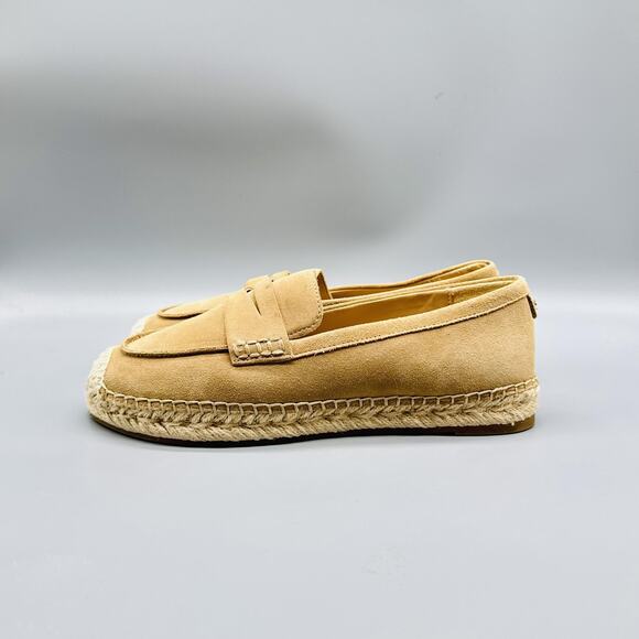 Sam Edelman Shoes Womens 6.5 Brown Suede Kai Espadrille Penny Loafer Slip On - Picture 4 of 10